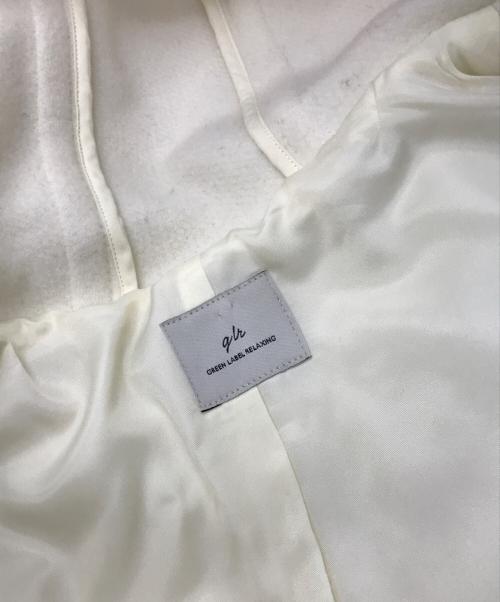 green label relaxing（グリーンレーベルリラクシング）green label relaxing (グリーンレーベルリラクシング) ロングダッフルコート ホワイト サイズ:Sの古着・服飾アイテム