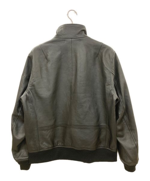 AVIREX（アヴィレックス）AVIREX (アヴィレックス) レザージャケット ブラック サイズ:2XLの古着・服飾アイテム