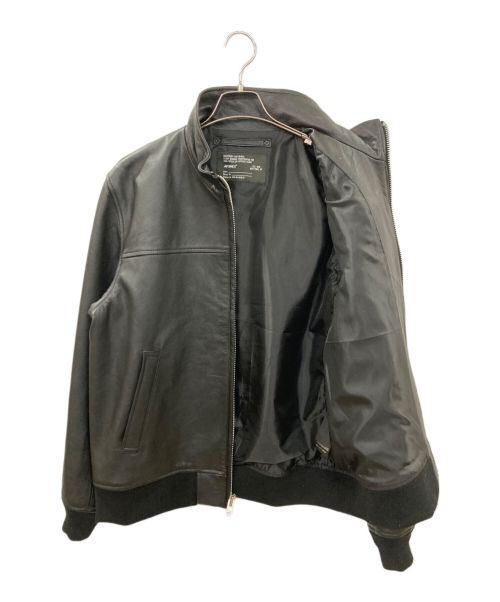 AVIREX（アヴィレックス）AVIREX (アヴィレックス) レザージャケット ブラック サイズ:2XLの古着・服飾アイテム