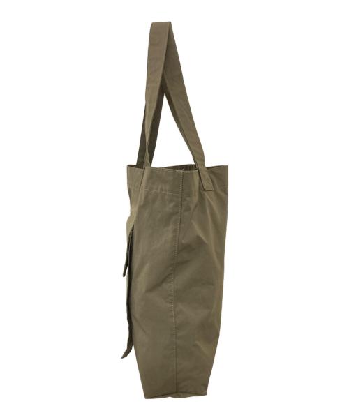 MHL（エムエイチエル）MHL (エムエイチエル) PROOFED HIGHCOUNT TWILL TOT　トートバッグ　 オリーブの古着・服飾アイテム
