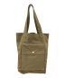 MHL（エムエイチエル）の古着「PROOFED HIGHCOUNT TWILL TOT　トートバッグ　」｜オリーブ