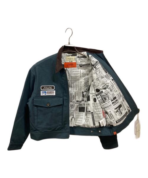 AVIREX（アヴィレックス）AVIREX (アヴィレックス) UNIVERSAL OVERALL (ユニバーサルオーバーオール) WORK JACKET　アヴィレックス　ユニバーサルオーバーオール　783-4252701 ブルー サイズ:Free 未使用品の古着・服飾アイテム