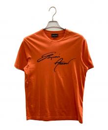 EMPORIO ARMANI（エンポリオアルマーニ）の古着「Tシャツ/エンポリオアルマーニ」｜オレンジ