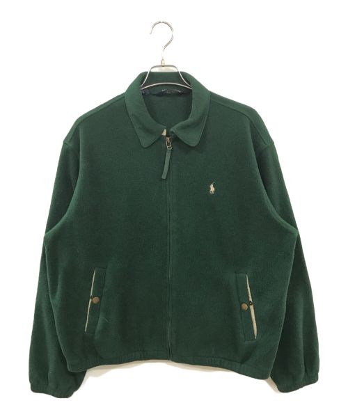 POLO RALPH LAUREN（ポロ・ラルフローレン）POLO RALPH LAUREN (ポロ・ラルフローレン) 90’ｓポーラテックフリーススイングトップ　三角タグ グリーン サイズ:Ｌの古着・服飾アイテム
