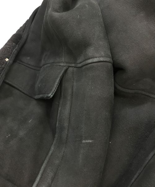 Sov.（ソブ）Sov. (ソブ) ファー付ムートンコート　3772053 ブラック サイズ:38の古着・服飾アイテム
