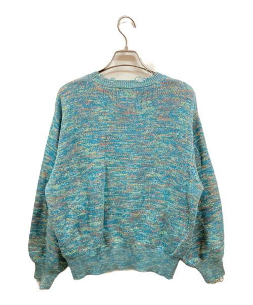sink kotohayokozawa（シンク コトハヨコザワ）sink kotohayokozawa (シンク コトハヨコザワ) MULTICOLOR DAMAGED KNIT/シンク コトハヨコザワ ブルー サイズ:Mの古着・服飾アイテム