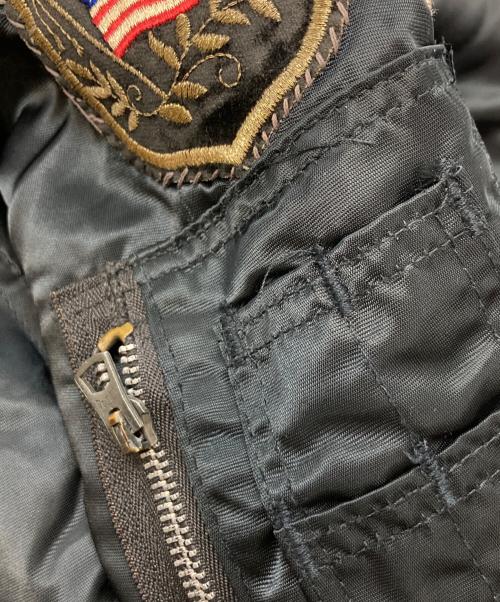 CORINTH MFG.CO（コリンスマニファクチュア）CORINTH MFG.CO (コリンスマニファクチュア) ワッペンフライトジャケット ネイビー サイズ:Ｍの古着・服飾アイテム