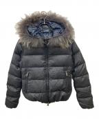 DUVETICAデュベティカ）の古着「ファー付ダウンジャケット　デュベティカ　D 030 07 U」｜ブラック