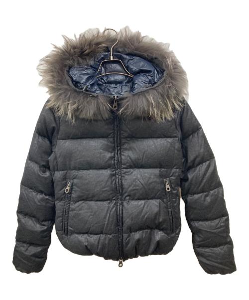 DUVETICA（デュベティカ）DUVETICA (デュベティカ) ファー付ダウンジャケット　デュベティカ　D 030 07 U ブラック サイズ:40の古着・服飾アイテム