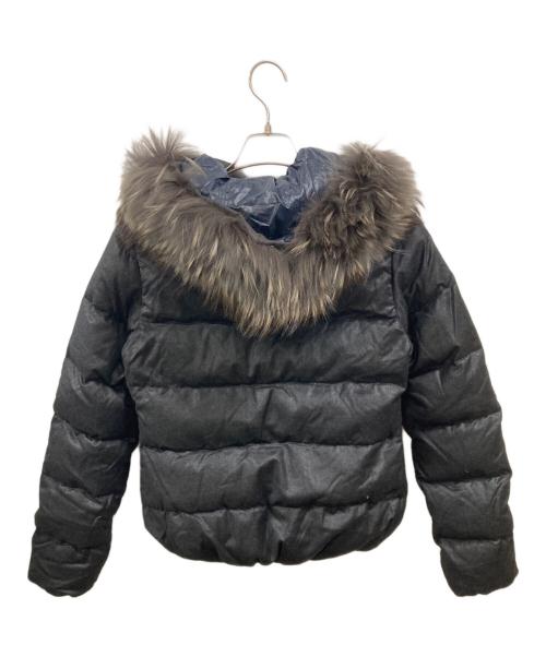 DUVETICA（デュベティカ）DUVETICA (デュベティカ) ファー付ダウンジャケット　デュベティカ　D 030 07 U ブラック サイズ:40の古着・服飾アイテム