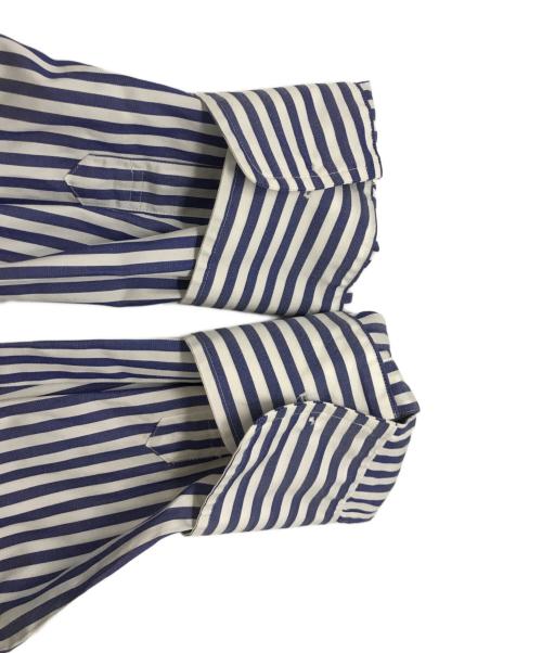 DEUXIEME CLASSE（ドゥーズィエム クラス）Deuxieme Classe (ドゥーズィエム クラス) ストライプシャツ ブルー サイズ:Freeの古着・服飾アイテム