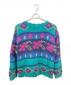 L.L.Beanエルエルビーン）の古着「90’ｓデザインニット　エルエルビーン」｜グリーン