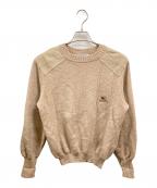 Burberry'sバーバリー）の古着「切替コマンドニット　バーバリーズ　」｜ブラウン