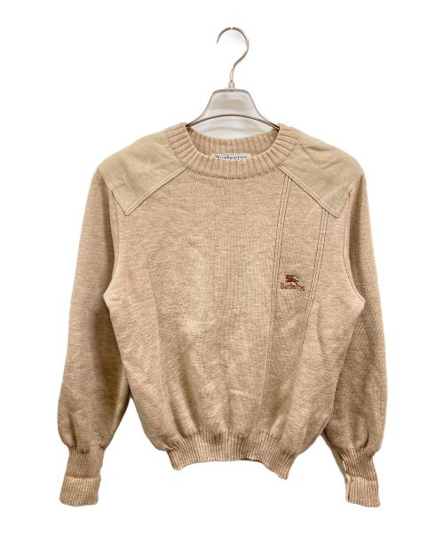 Burberry's（バーバリー）Burberry's (バーバリーズ) 切替コマンドニット　バーバリーズ　 ブラウン サイズ:不明の古着・服飾アイテム