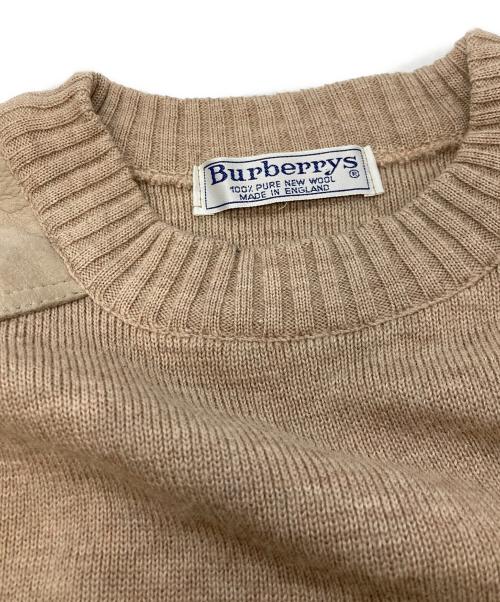 Burberry's（バーバリー）Burberry's (バーバリーズ) 切替コマンドニット　バーバリーズ　 ブラウン サイズ:不明の古着・服飾アイテム