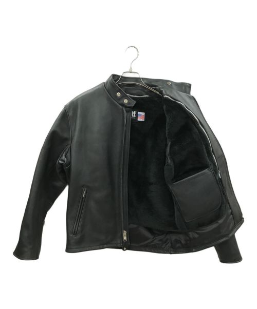 Schott（ショット）shott (ショット) 641ライナー付シングルライダースジャケット ブラック サイズ:42の古着・服飾アイテム