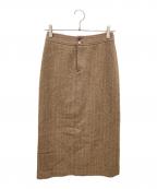 RALPH LAURENラルフローレン）の古着「ツイードスカート」｜ブラウン