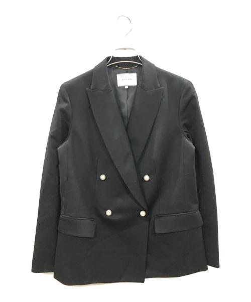 BEIGE（ベイジ）BEIGE (ベイジ) パールボタンダブルジャケット ブラック サイズ:4の古着・服飾アイテム