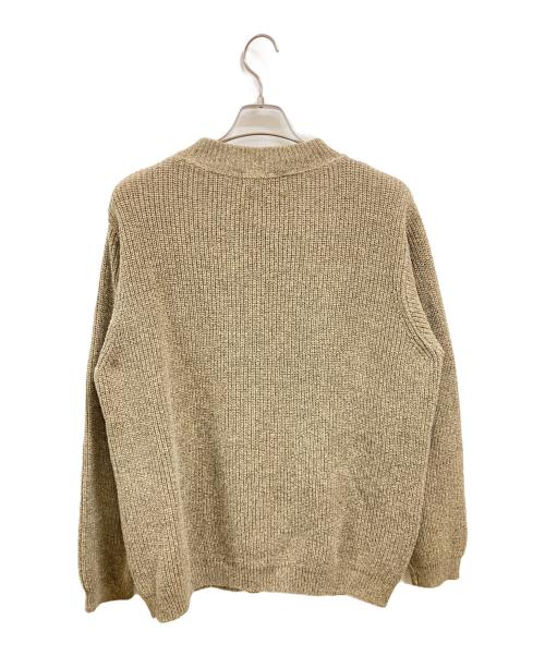 Eddie Bauer（エディーバウアー）Eddie Bauer (エディーバウアー) ヘンリーネックニット　エディーバウアー ベージュ サイズ:Ｌの古着・服飾アイテム