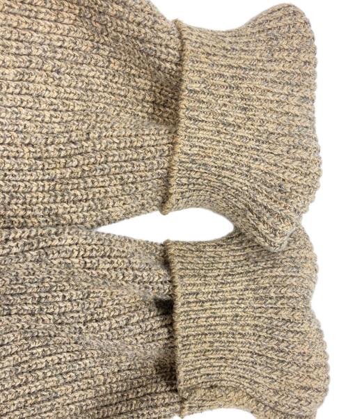 Eddie Bauer（エディーバウアー）Eddie Bauer (エディーバウアー) ヘンリーネックニット　エディーバウアー ベージュ サイズ:Ｌの古着・服飾アイテム