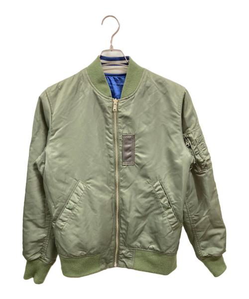 ALPHA INDUSTRIES（アルファインダストリーズ）ALPHA INDUSTRIES (アルファインダストリーズ) リバーシブルジャケット/アルファインダストリーズ/0615-00-573-8336 カーキ×ブルー サイズ:Sの古着・服飾アイテム