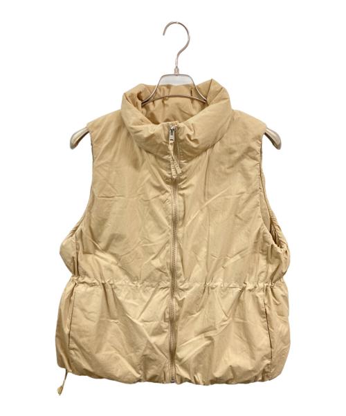 SLOBE IENA（スローブ イエナ）SLOBE IENA (スローブ イエナ) P/NPタフタダウンベスト ベージュ サイズ:表記なしの古着・服飾アイテム