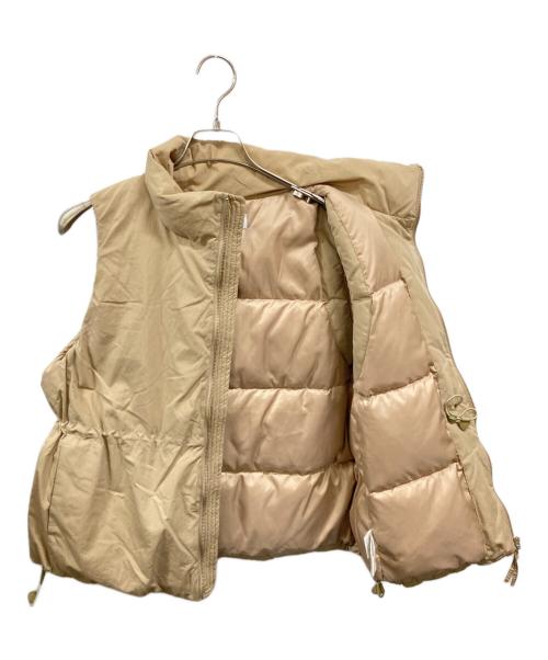 SLOBE IENA（スローブ イエナ）SLOBE IENA (スローブ イエナ) P/NPタフタダウンベスト ベージュ サイズ:表記なしの古着・服飾アイテム