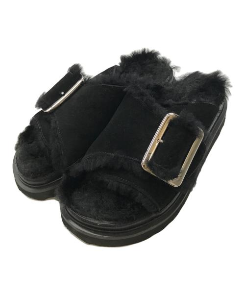 MOHI（モヒ）MOHI (モヒ) ビッグバックルサンダル　MOHI　1902466 ブラック サイズ:39の古着・服飾アイテム