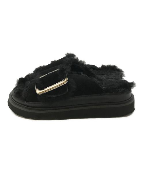 MOHI（モヒ）MOHI (モヒ) ビッグバックルサンダル　MOHI　1902466 ブラック サイズ:39の古着・服飾アイテム