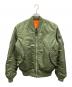 ALPHA（アルファ）の古着「MA-1ジャケット/アルファ/J-82790J」｜グリーン