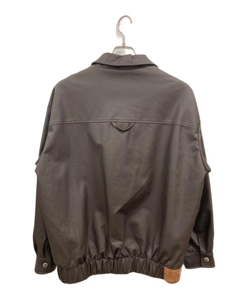 saotome & camp（サオトメアンドキャンプ）saotome & camp (サオトメアンドキャンプ) エコレザージャケット ブラウン サイズ:Ｍの古着・服飾アイテム