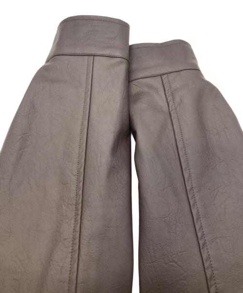 saotome & camp（サオトメアンドキャンプ）saotome & camp (サオトメアンドキャンプ) エコレザージャケット ブラウン サイズ:Ｍの古着・服飾アイテム