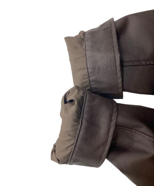 saotome & camp（サオトメアンドキャンプ）saotome & camp (サオトメアンドキャンプ) エコレザージャケット ブラウン サイズ:Ｍの古着・服飾アイテム