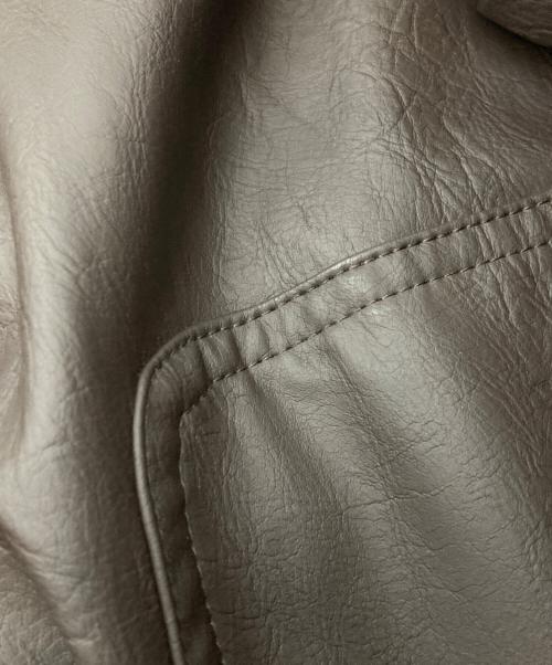 saotome & camp（サオトメアンドキャンプ）saotome & camp (サオトメアンドキャンプ) エコレザージャケット ブラウン サイズ:Ｍの古着・服飾アイテム