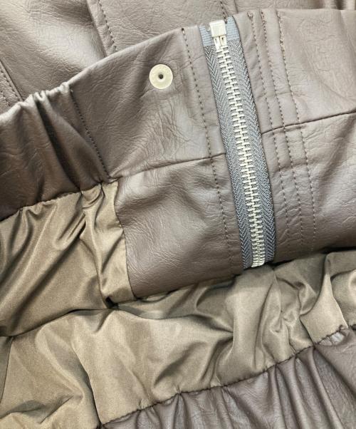 saotome & camp（サオトメアンドキャンプ）saotome & camp (サオトメアンドキャンプ) エコレザージャケット ブラウン サイズ:Ｍの古着・服飾アイテム