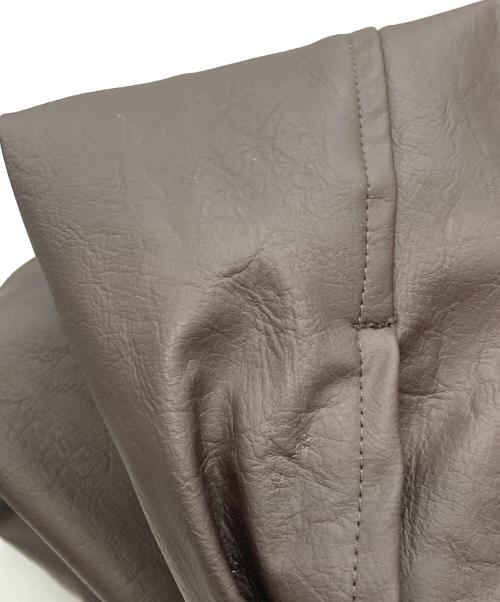 saotome & camp（サオトメアンドキャンプ）saotome & camp (サオトメアンドキャンプ) エコレザージャケット ブラウン サイズ:Ｍの古着・服飾アイテム