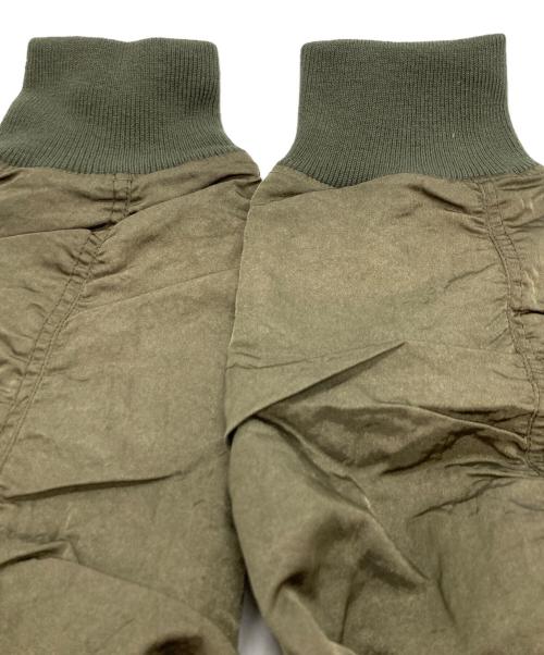 PINK HOUSE（ピンクハウス）PINK HOUSE (ピンクハウス) ラビットゼッケンＭＡ-1型ブルゾン グリーン サイズ:Lの古着・服飾アイテム