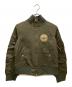 PINK HOUSE（ピンクハウス）の古着「ラビットゼッケンＭＡ-1型ブルゾン」｜グリーン