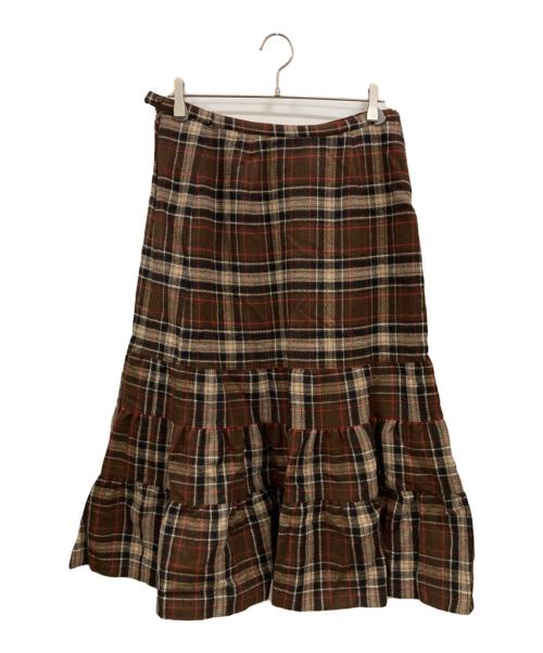 PINK HOUSE（ピンクハウス）PINK HOUSE (ピンクハウス) ウールスカート ブラウン サイズ:Lの古着・服飾アイテム
