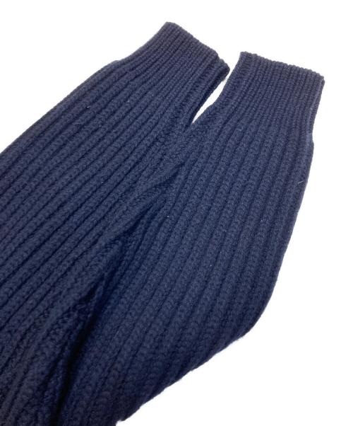 Mc George OF SCOTLAND（マックジョージ）Mc George OF SCOTLAND (マックジョージ) ウールカシミヤショールカラーカーディガン　MC GEORGE OF SCOTLAND　A0305/2/14 ネイビー サイズ:40の古着・服飾アイテム