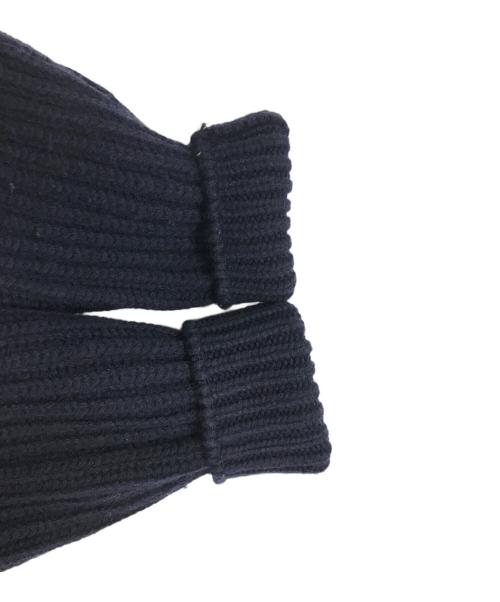 Mc George OF SCOTLAND（マックジョージ）Mc George OF SCOTLAND (マックジョージ) ウールカシミヤショールカラーカーディガン　MC GEORGE OF SCOTLAND　A0305/2/14 ネイビー サイズ:40の古着・服飾アイテム