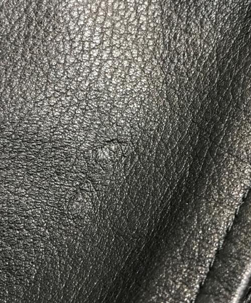 black by VANQUISH（ブラック バイ バンキッシュ）Black by VANQUISH (ブラック バイ バンキッシュ) ラムレザーコート　Black by VANQUISH　Y2K ブラック サイズ:Ｍの古着・服飾アイテム