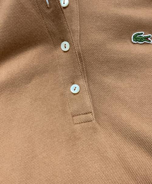 LACOSTE（ラコステ）LACOSTE (ラコステ) 鹿の子地マキシ丈ドレス/ラコステ/EF571LJ ブラウン サイズ:36の古着・服飾アイテム