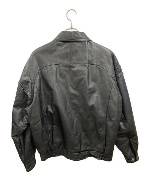 古着（フルギ）古着 (フルギ) 中綿入りレザージャケット ブラック サイズ:LLの古着・服飾アイテム