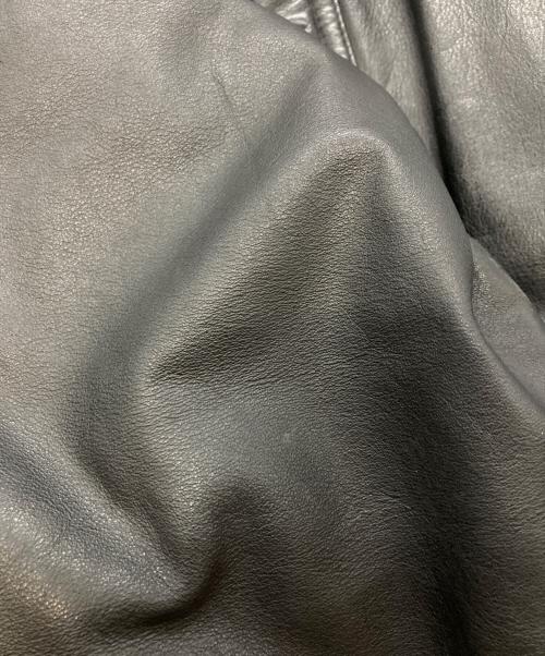 古着（フルギ）古着 (フルギ) 中綿入りレザージャケット ブラック サイズ:LLの古着・服飾アイテム