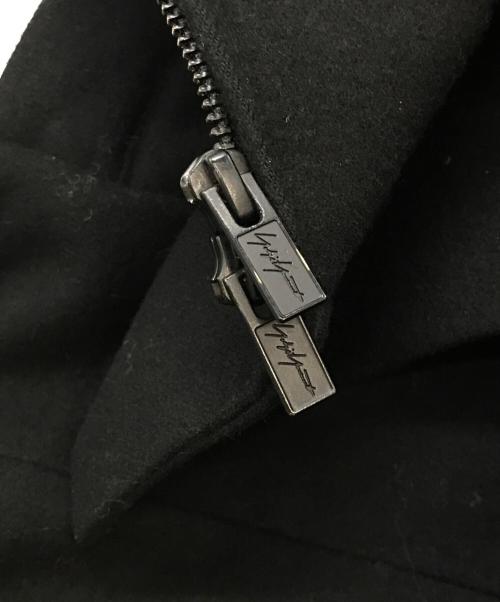 Yohji Yamamoto collections（ヨウジヤマモトコレクションズ）Yohji Yamamoto collections (ヨウジヤマモトコレクションズ) 1/16 FLANNEL L BOX DETAIL BLOUSON ブラック サイズ:1の古着・服飾アイテム