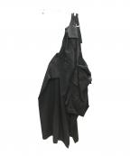 Yohji Yamamoto collectionsヨウジヤマモトコレクションズ）の古着「BOX DETAIL SUSPENDER SKIRT　F0-S65-804　YOHJI YAMAMOTO collections」｜ブラック