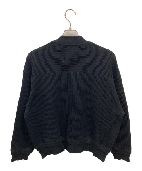 MAISON SPECIAL（メゾンスペシャル）MAISON SPECIAL (メゾンスペシャル) サイドジップニットカーディガン　メゾンスペシャル　11242361335　Prime-Over Side Zip Rib V-Neck Knit Cardigan　 ブラック サイズ:1の古着・服飾アイテム