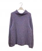 Stitches from Salmonierスティッチーズフロムサロモニア）の古着「ハイネックロールニット　スティッチーズフロムサロモニア」｜パープル