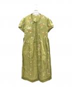 PINK HOUSEピンクハウス）の古着「総柄ワンピース」｜グリーン